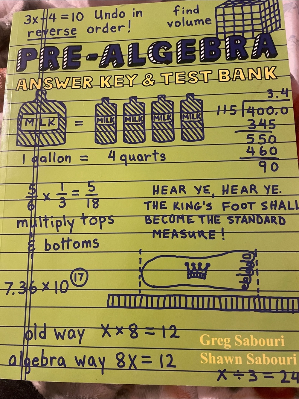 Pre-Algebra Answer Key & Test Bank Teaching Textbooks